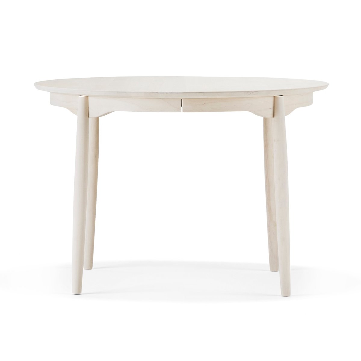 Stolab Carl dining table birch white oiled. fixed disc (cannot dismantle)