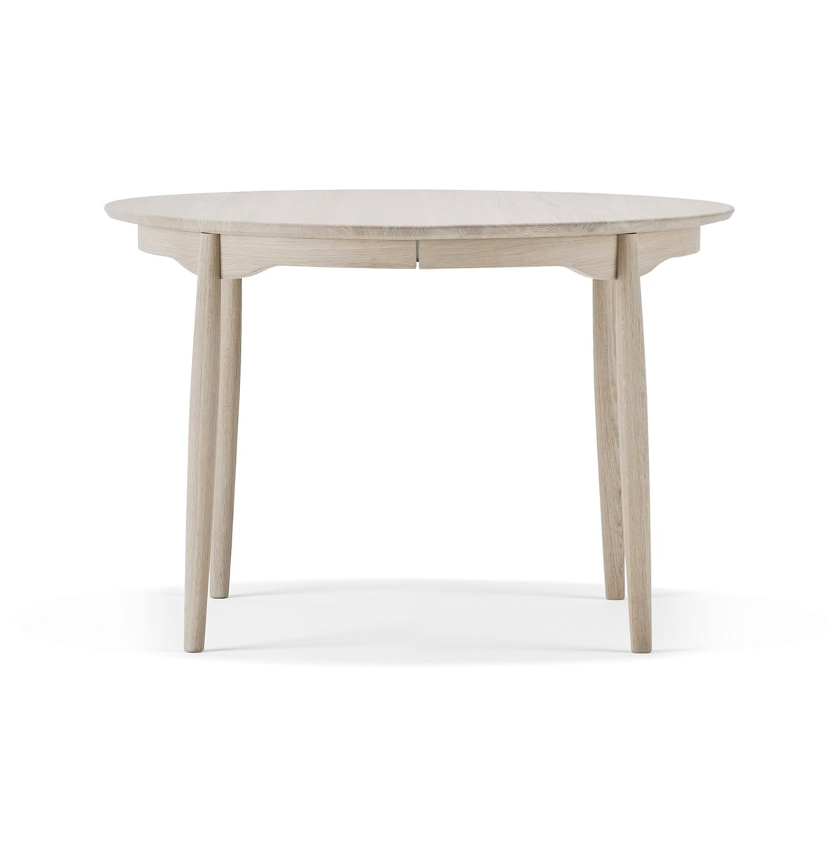 Stolab Carl dining table fixed disc (cannot dismantle) Ø115 cm Oak light matt lacquer