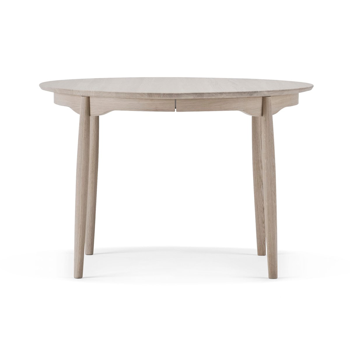 Stolab Carl dining table fixed disc (cannot dismantle) Ø115 cm White oiled oak