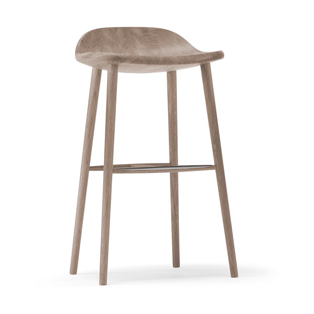 Stolab Miss Holly bar stool H78 Oak white oiled