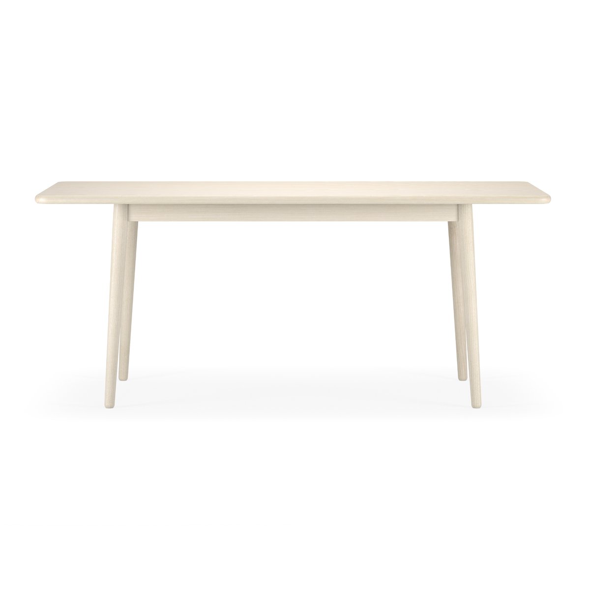 Stolab Miss Holly dining table. 175x100 cm Birch white oiled, 1 extension piece