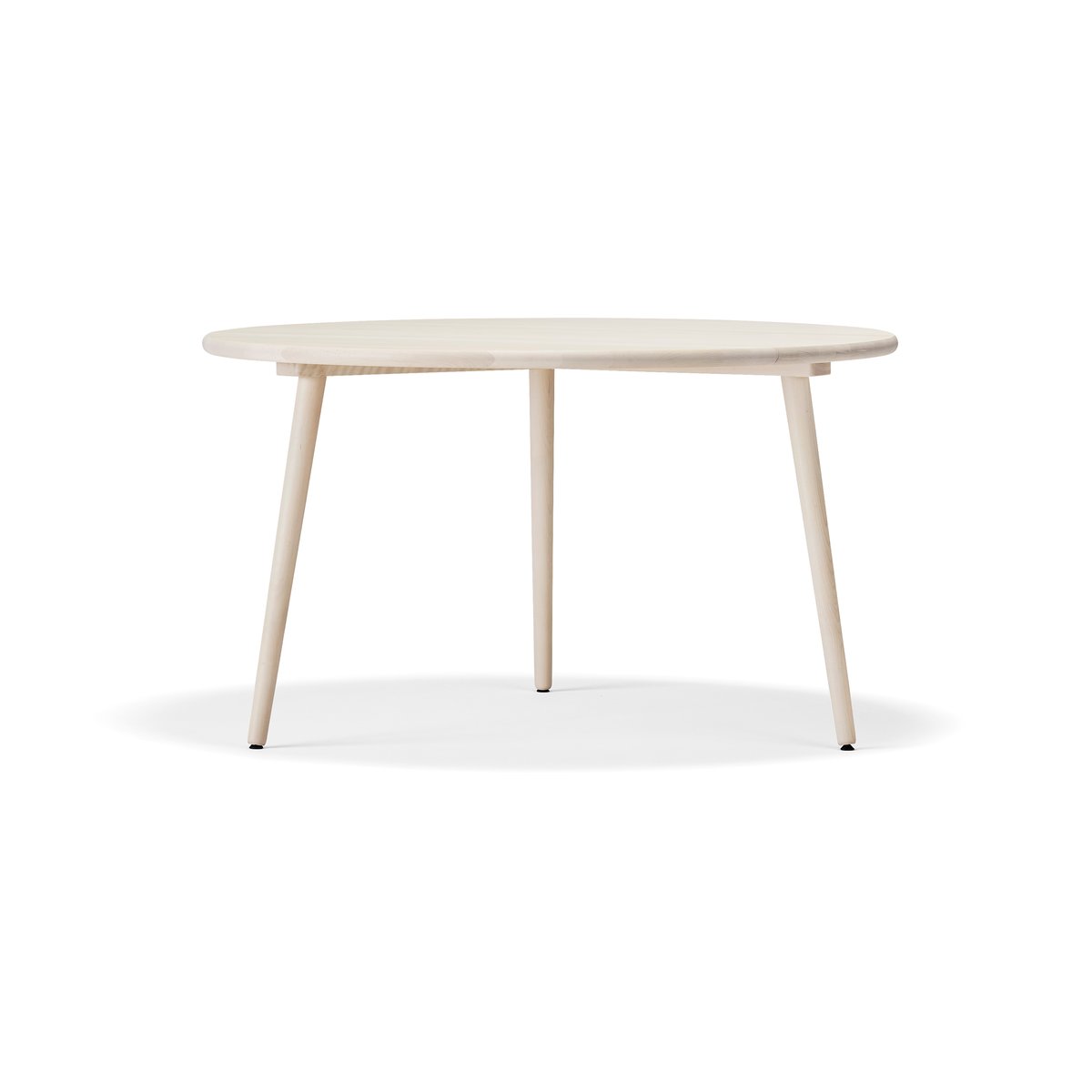 Stolab Miss Tailor dining table round Ø130 cm Birch light matt lacquered. fixed disk