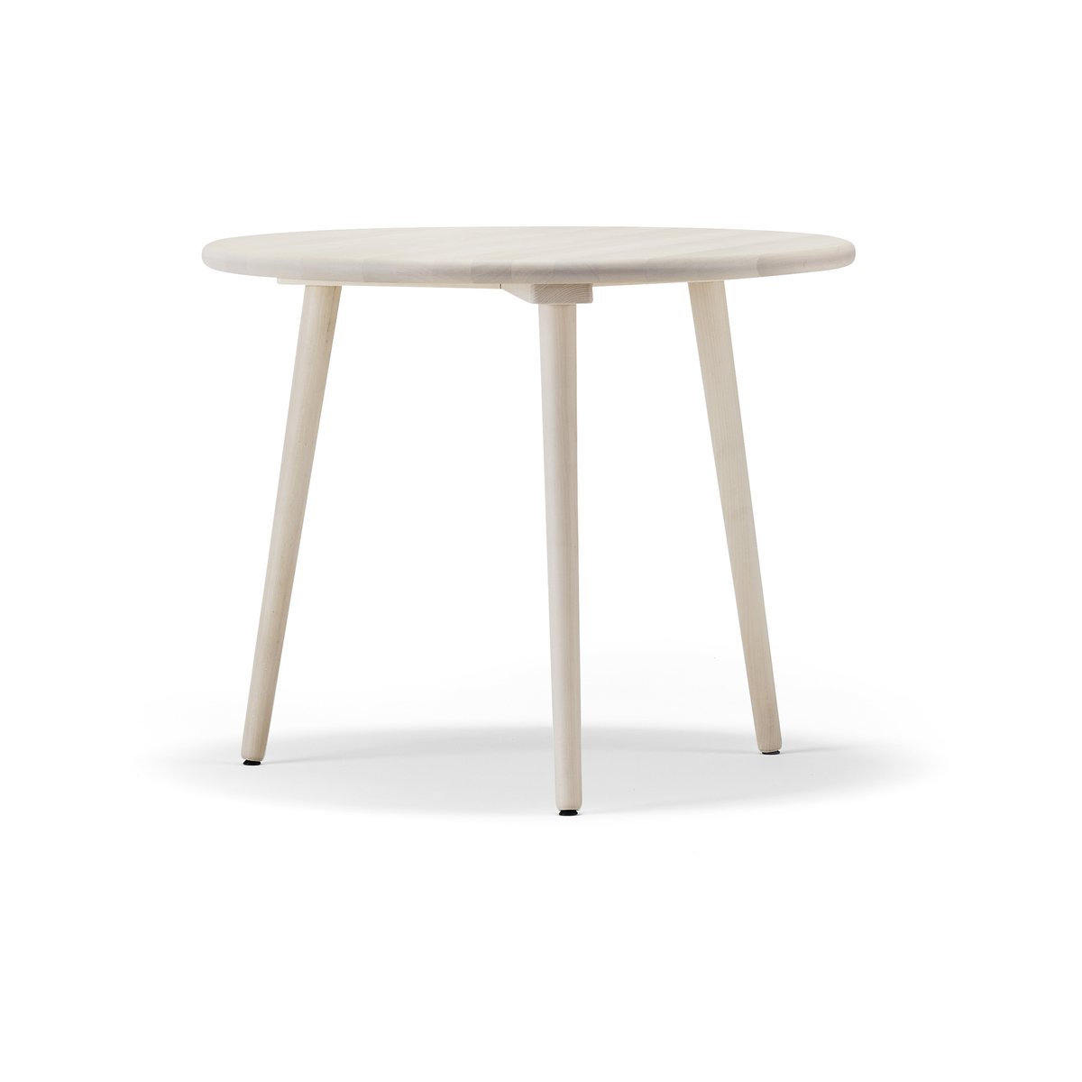 Stolab Miss Tailor round dining table Birch light matt lacquer-fixed disc