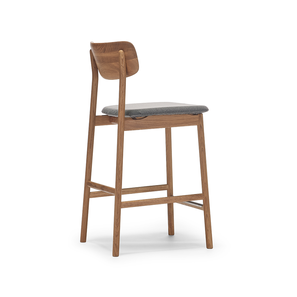 Stolab Prima Vista bar stool Brown/beige-oiled oak