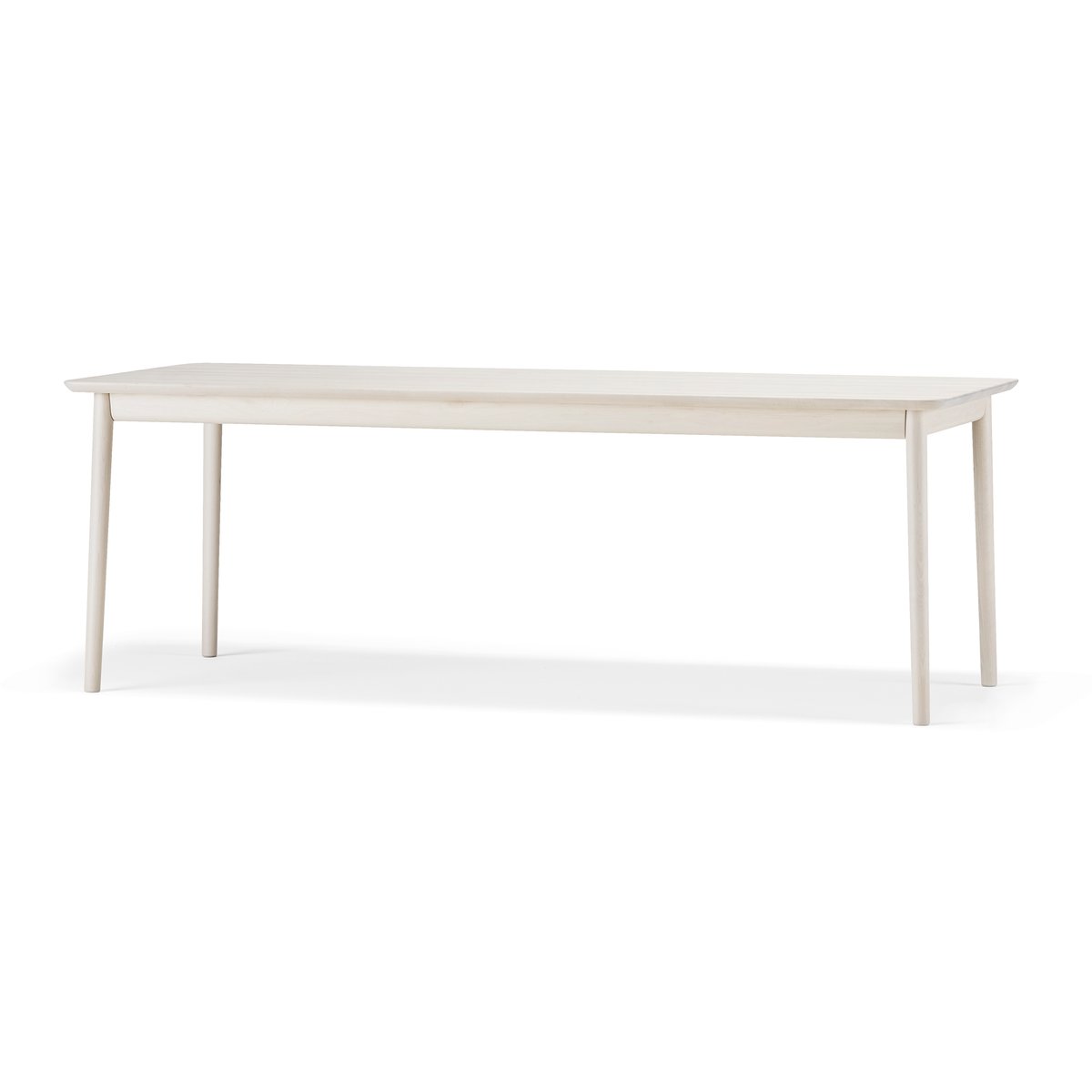 Stolab Prima Vista dining table Birch white oiled 120x90 cm white oiled + 1 extension piece