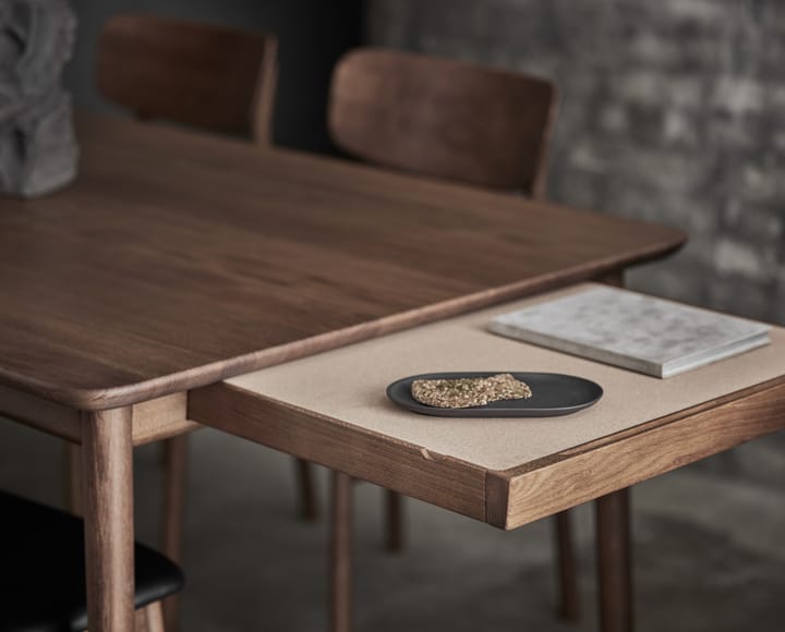 Prima Vista dining table, Smoked oak 120x90 cm + 50 cm disk Stolab