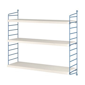 String 1949-2024 shelf Limited Edition 60x60x20 cm - Blue/white oiled pine - String