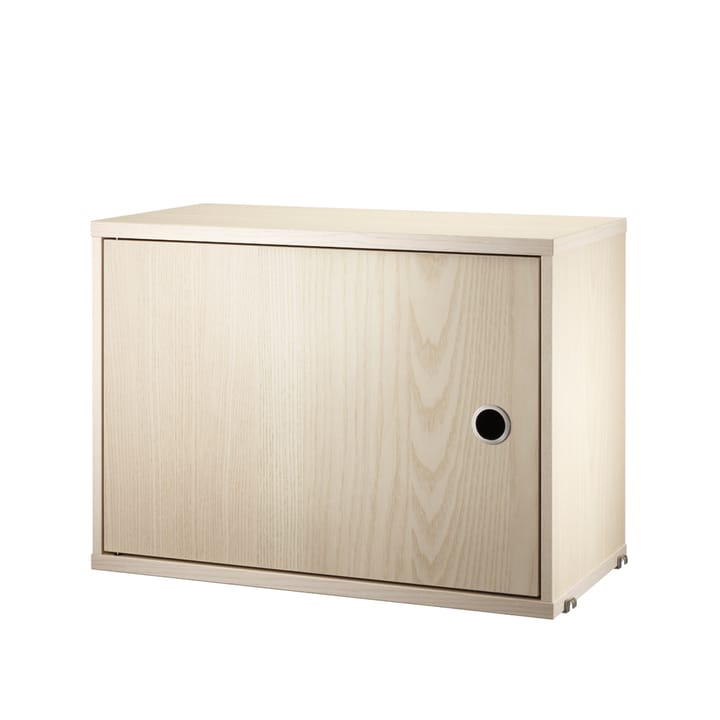 String cabinet with door - Ash veneer, 58x30 cm - String