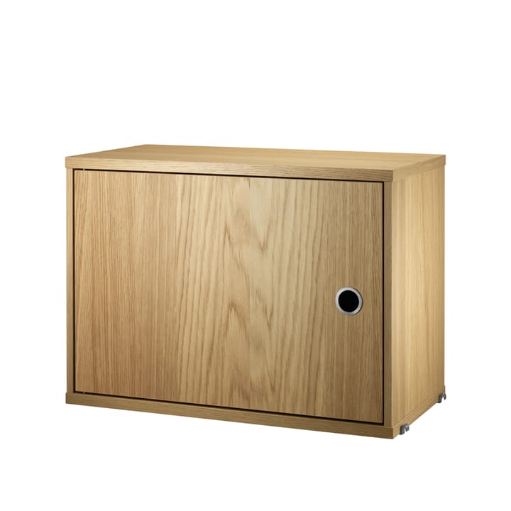 String cabinet with door - Oak, 58x30 cm - String