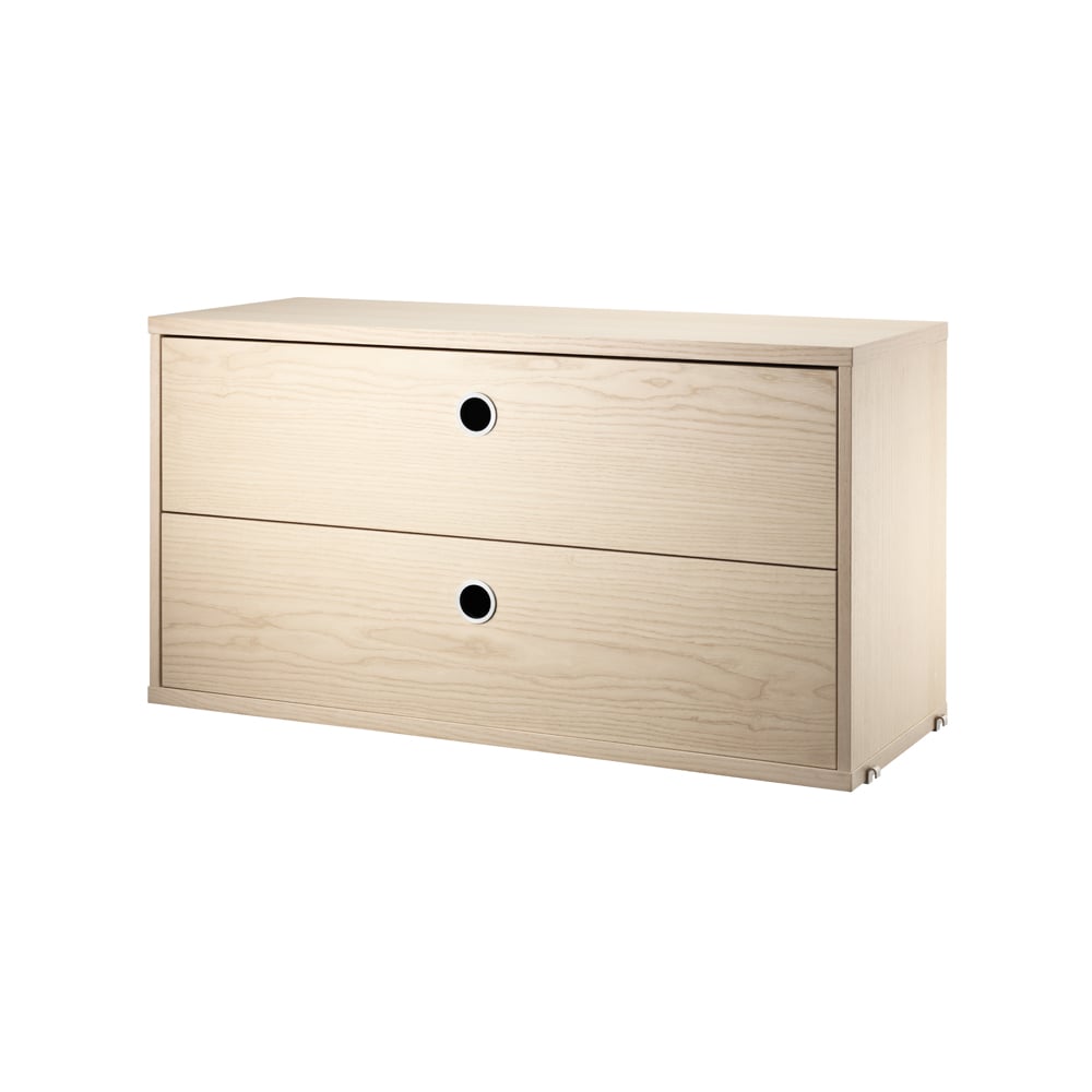 String String cabinet with drawers Ash veneer, 78x30 cm