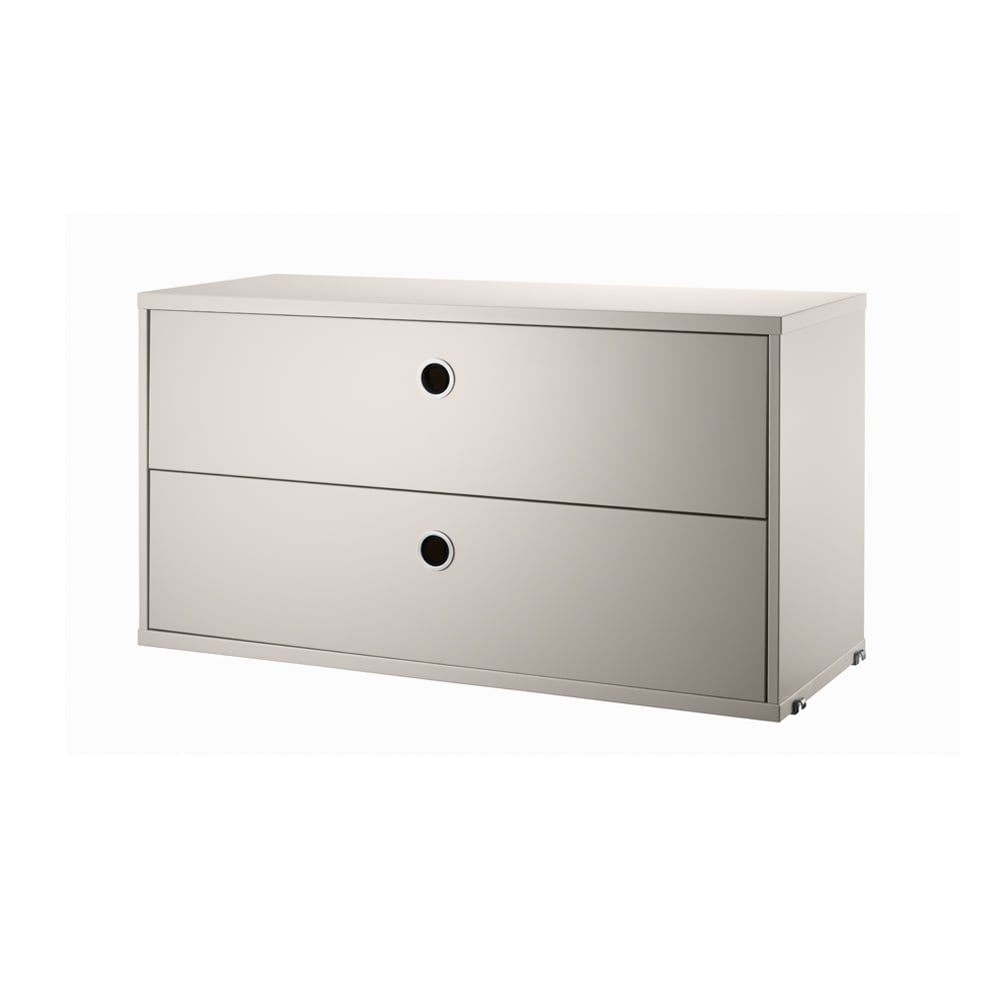 String String cabinet with drawers Beige, 78x30 cm