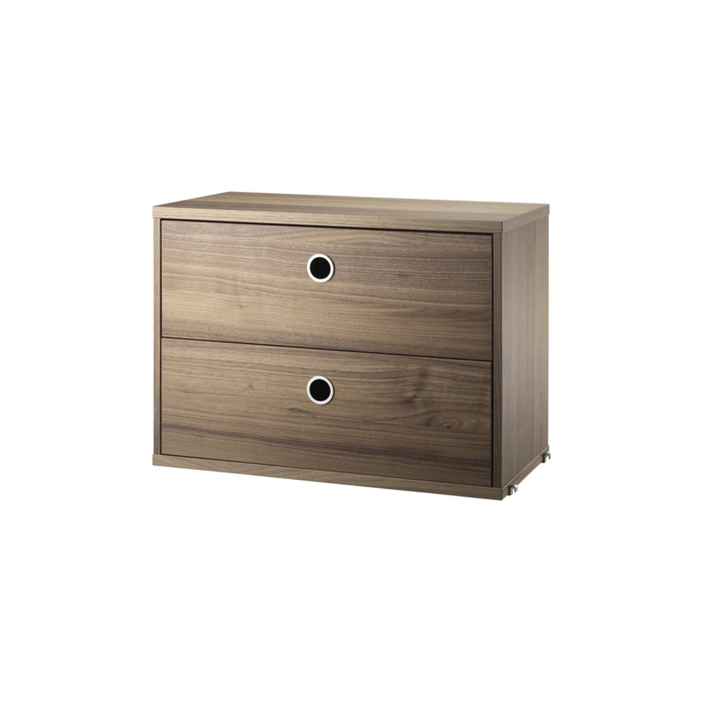 String String cabinet with drawers Walnut, 58x30 cm