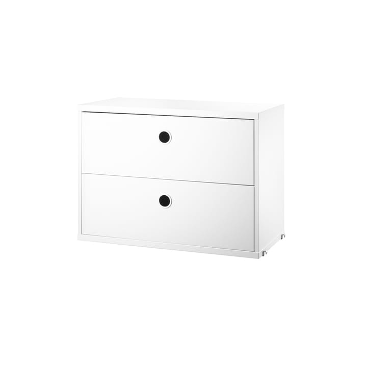 String cabinet with drawers - White, 58x30 cm - String