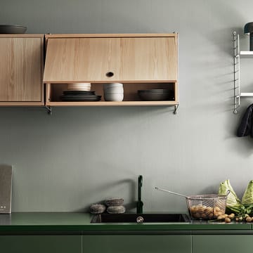 String cabinet with flip door - Walnut - String