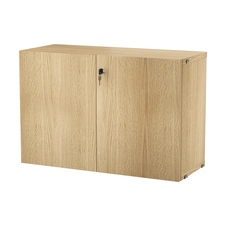 String cabinet with lock - Oak - String