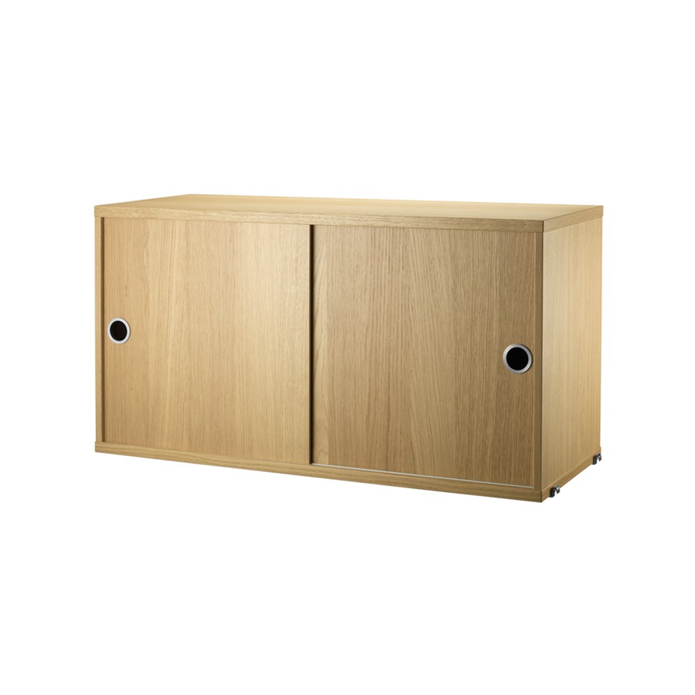 String String cabinet with sliding door Oak, 78x30 cm