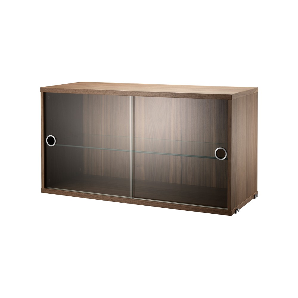 String String display cabinet Walnut