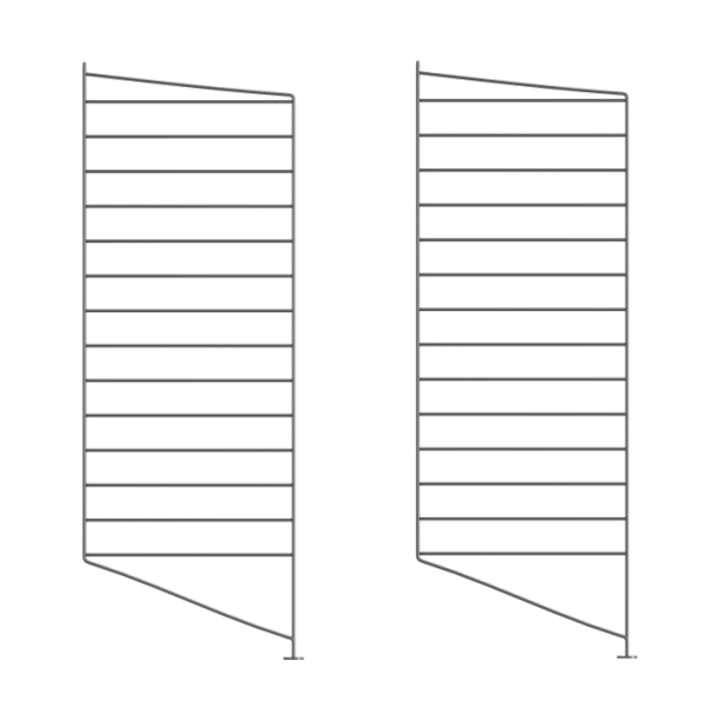 String floor panels - Dark grey, 85x30 cm, 2-pack - String