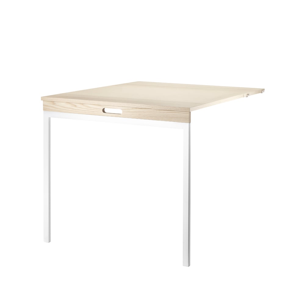 String String folding table Ash, white metal legs