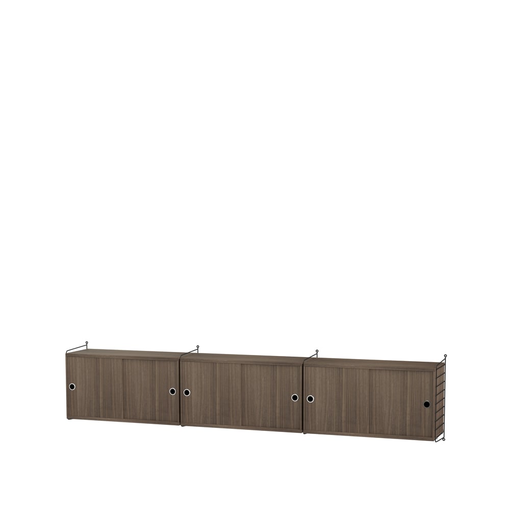 String String living room walnut & black- Combination D