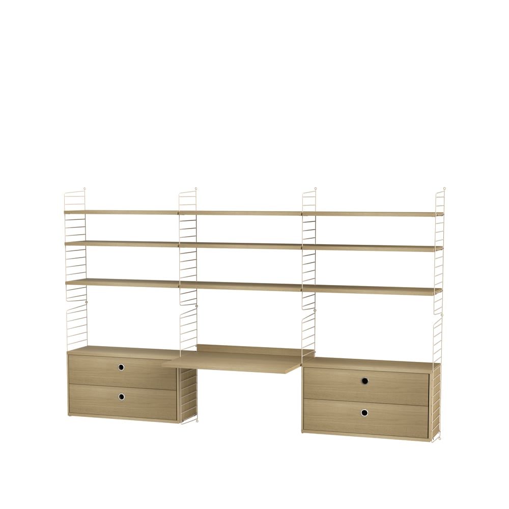 String String office oak & beige - Combination F