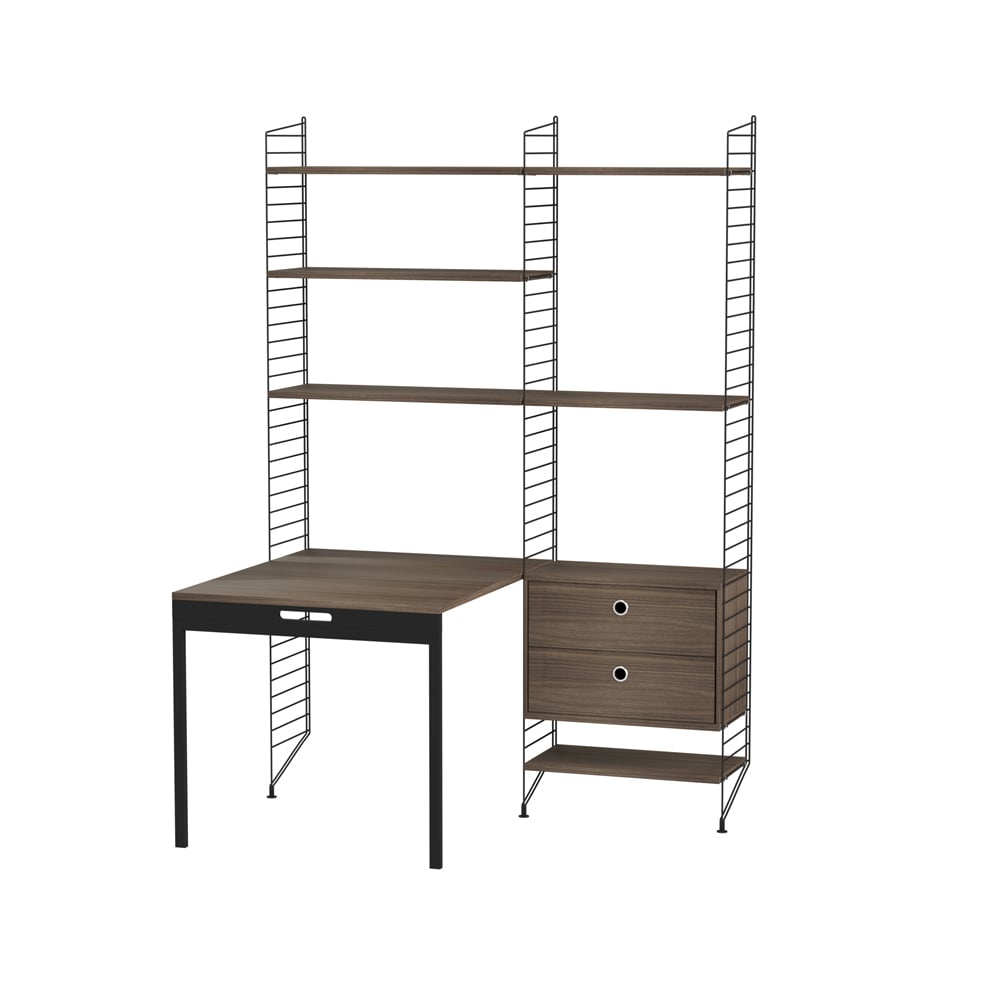 String String office walnut & black - Combination E