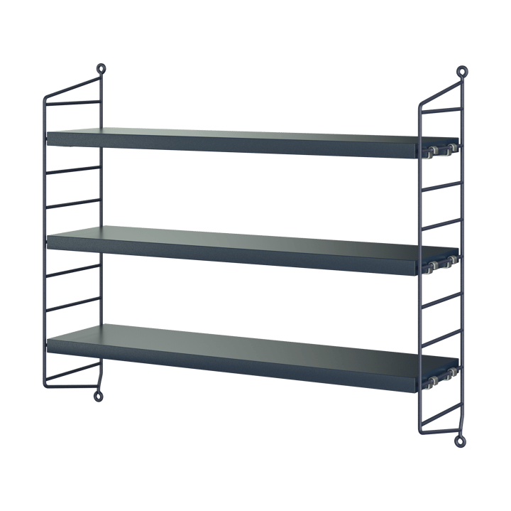 String Pocket wall shelf - Nybro blue - String