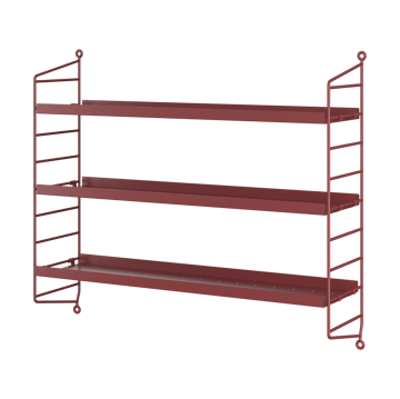 String shelf Pocket metal - Oxtorg red - String