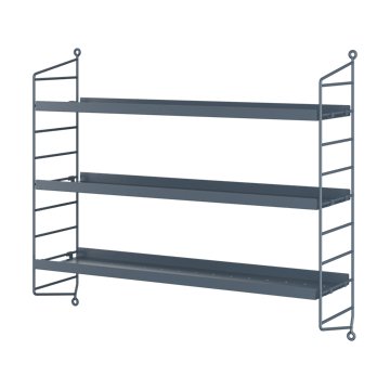 String shelf Pocket metal - Sergel grey - String