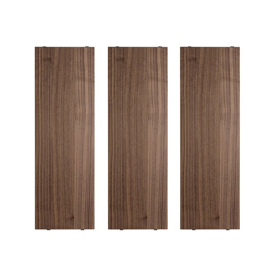 String String shelf Walnut, 58x20 cm, 3-pack