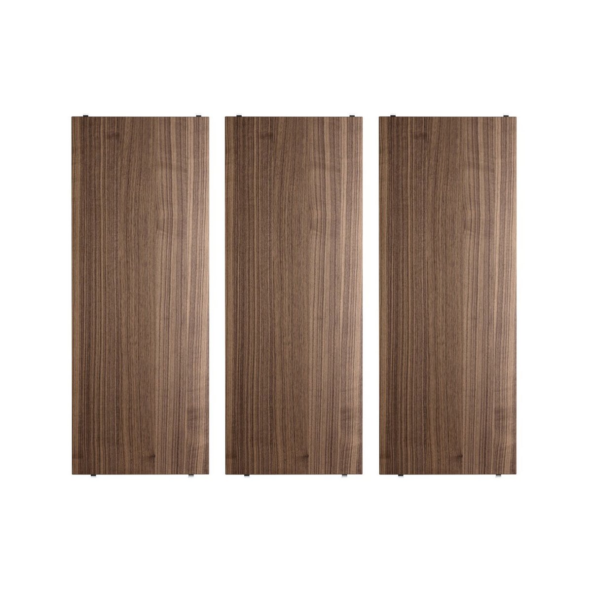 String String shelf Walnut, 78x30 cm, 3-pack