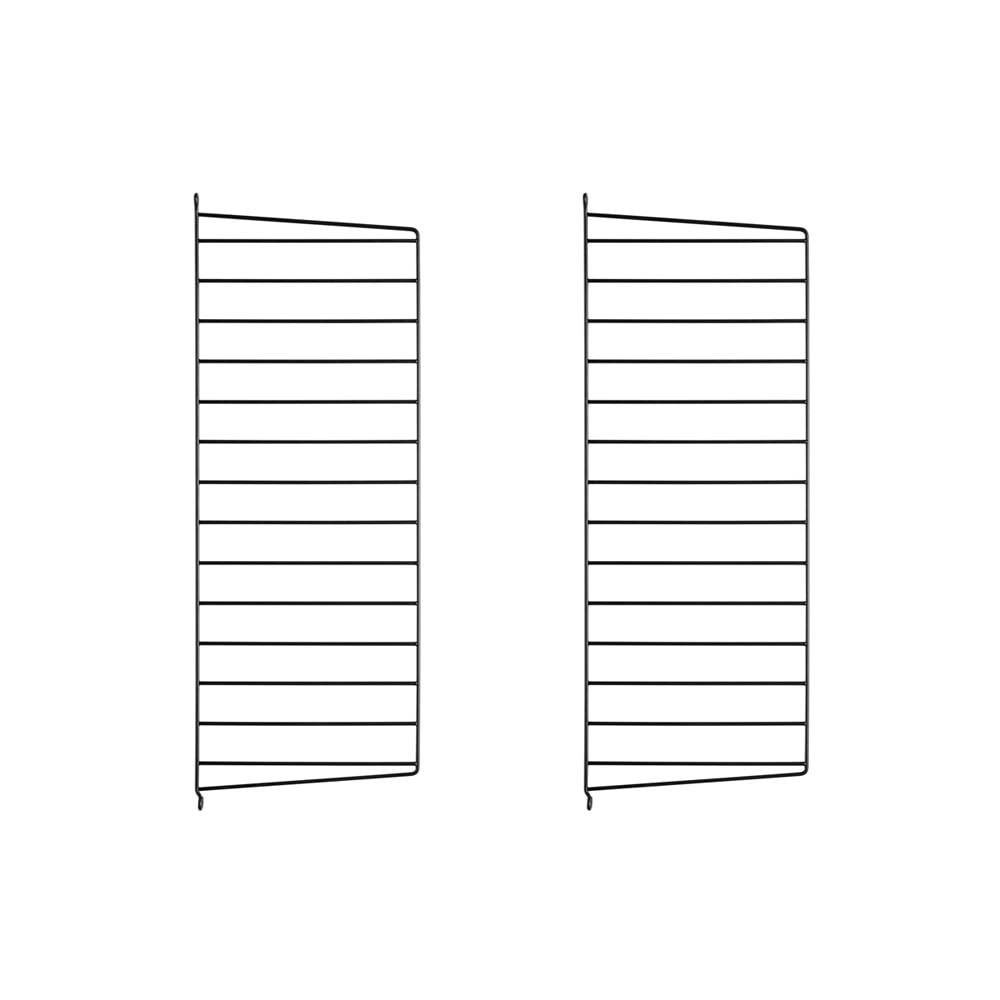 String String wall panels Black, 75x30 cm, 2-pack