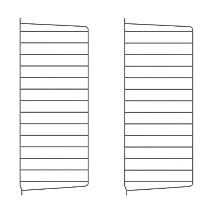 String wall panels - Dark grey, 75x30 cm, 2-pack - String