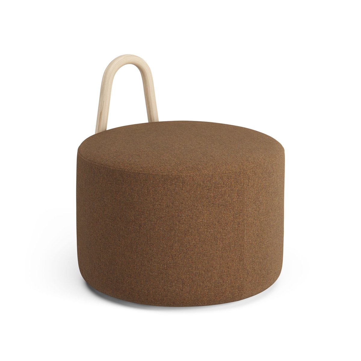 Swedese Amstelle pouf medium with wheel box natural lacquer Main Line Flax 15