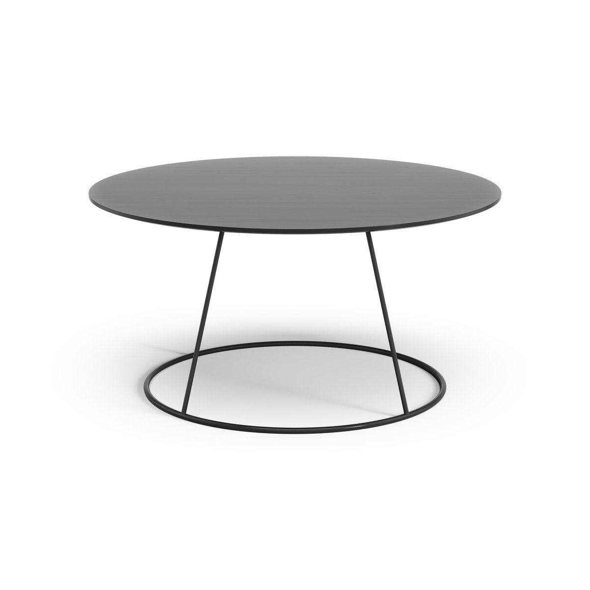 Swedese Breeze table smooth top Ø80 cm Black