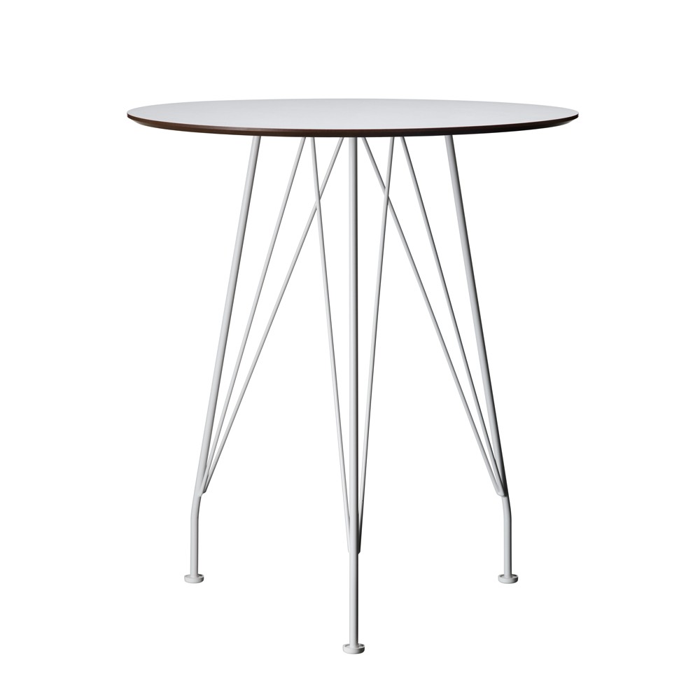 Swedese Desirée café table White, ø64cm, white lacquered base