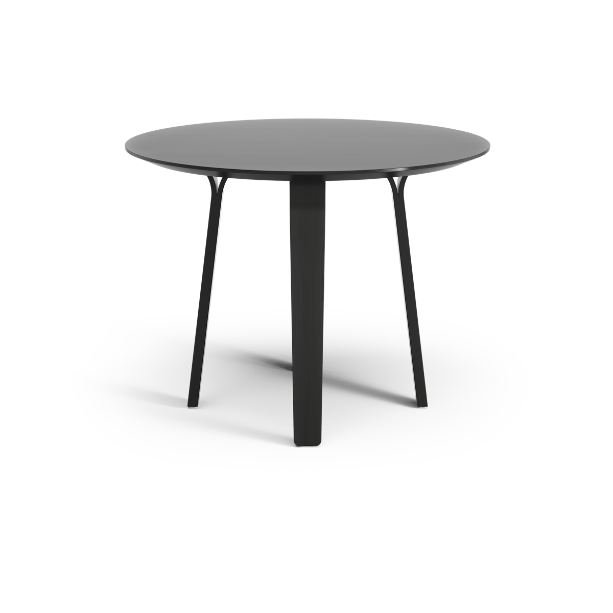 Swedese Divido dining table Ash black glazed. ø95cm