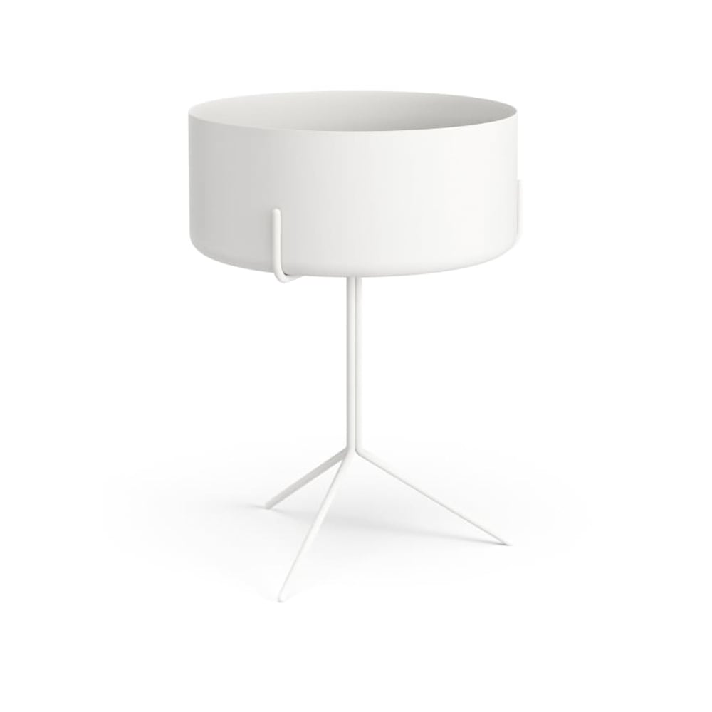 Swedese Drum table White, plant pot