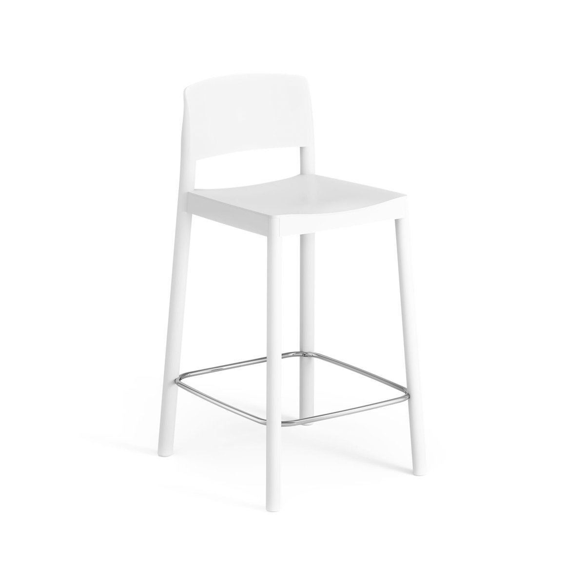 Swedese Grace bar stool 63 cm Ash White glazed