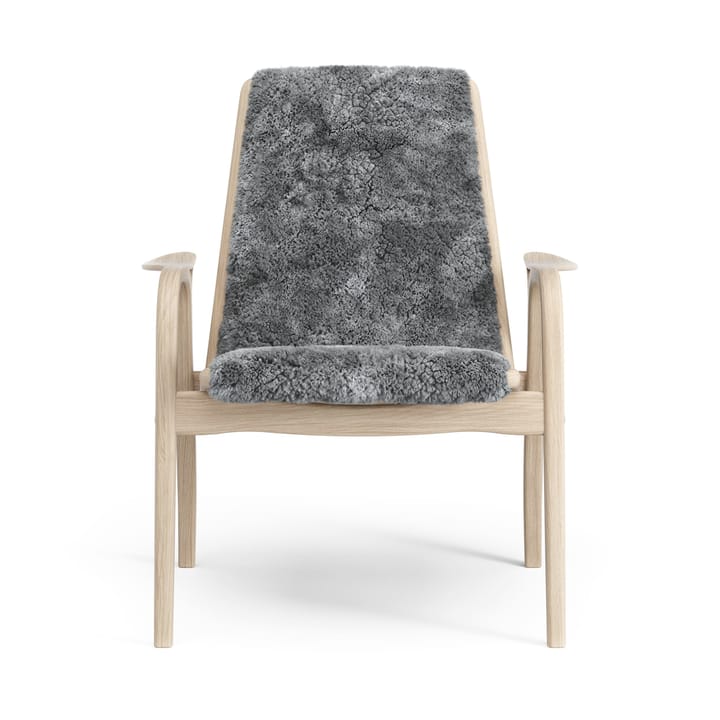 Laminett arm chair white pigmented oak/sheep skin, Scandinavian Grey (grey) Swedese