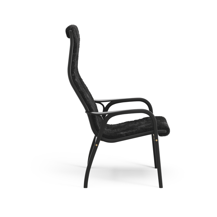 Lamino armchair, Sheepskin black-black stained beech Swedese