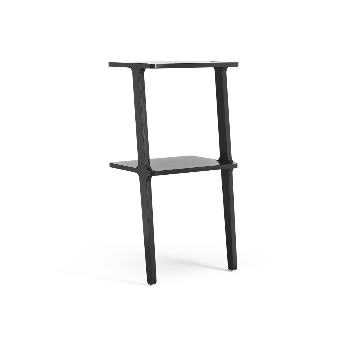 Swedese Libri shelf 2 shelf Ash black glazed