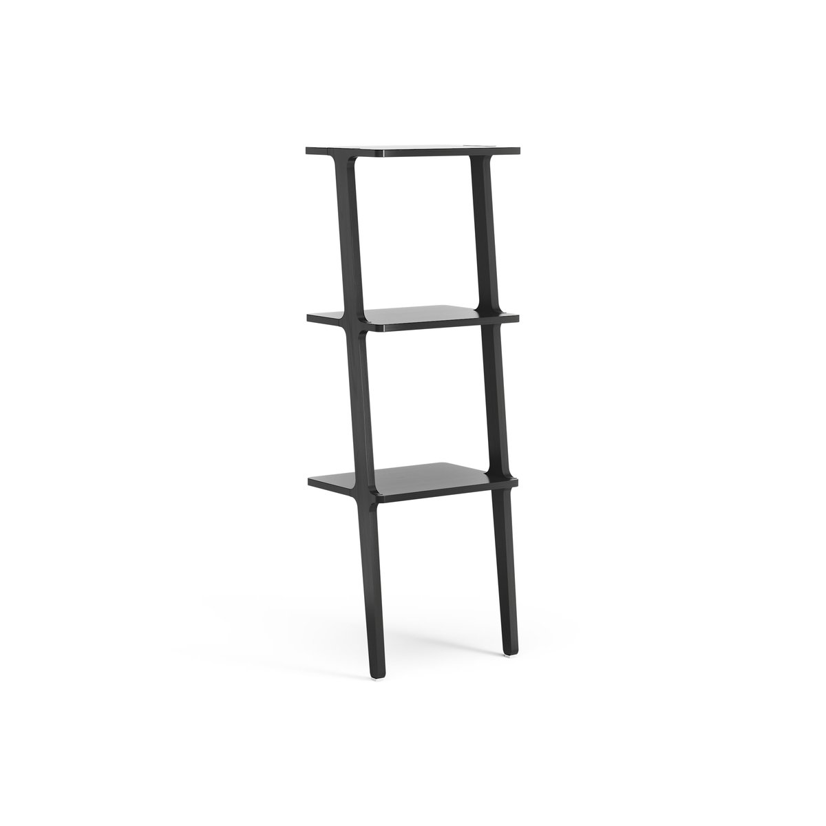 Swedese Libri shelf 3 shelf Ash black glazed