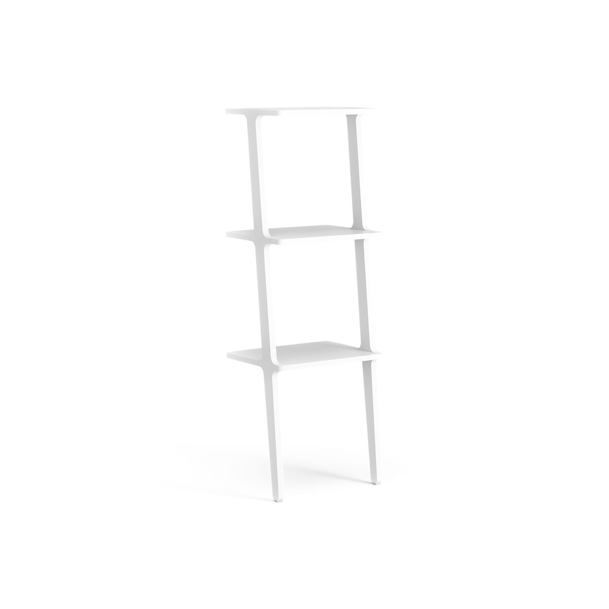 Swedese Libri shelf 3 shelf Ash White glazed