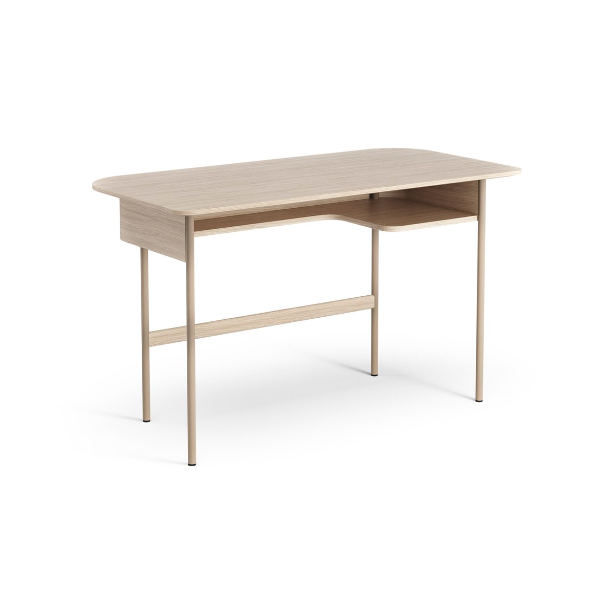 Swedese Luna desk Oak white-pigmented