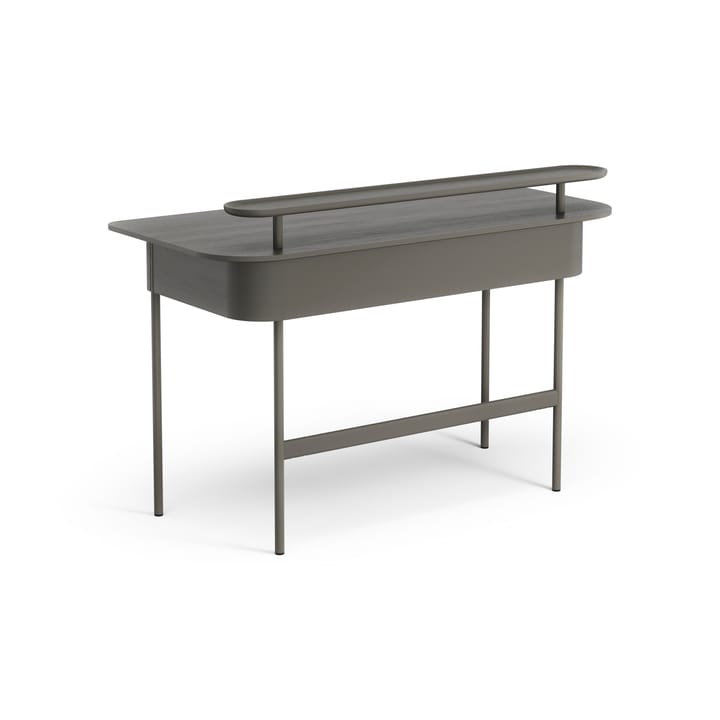 Luna desk with drawer and shelf, Oak orkan grey Swedese