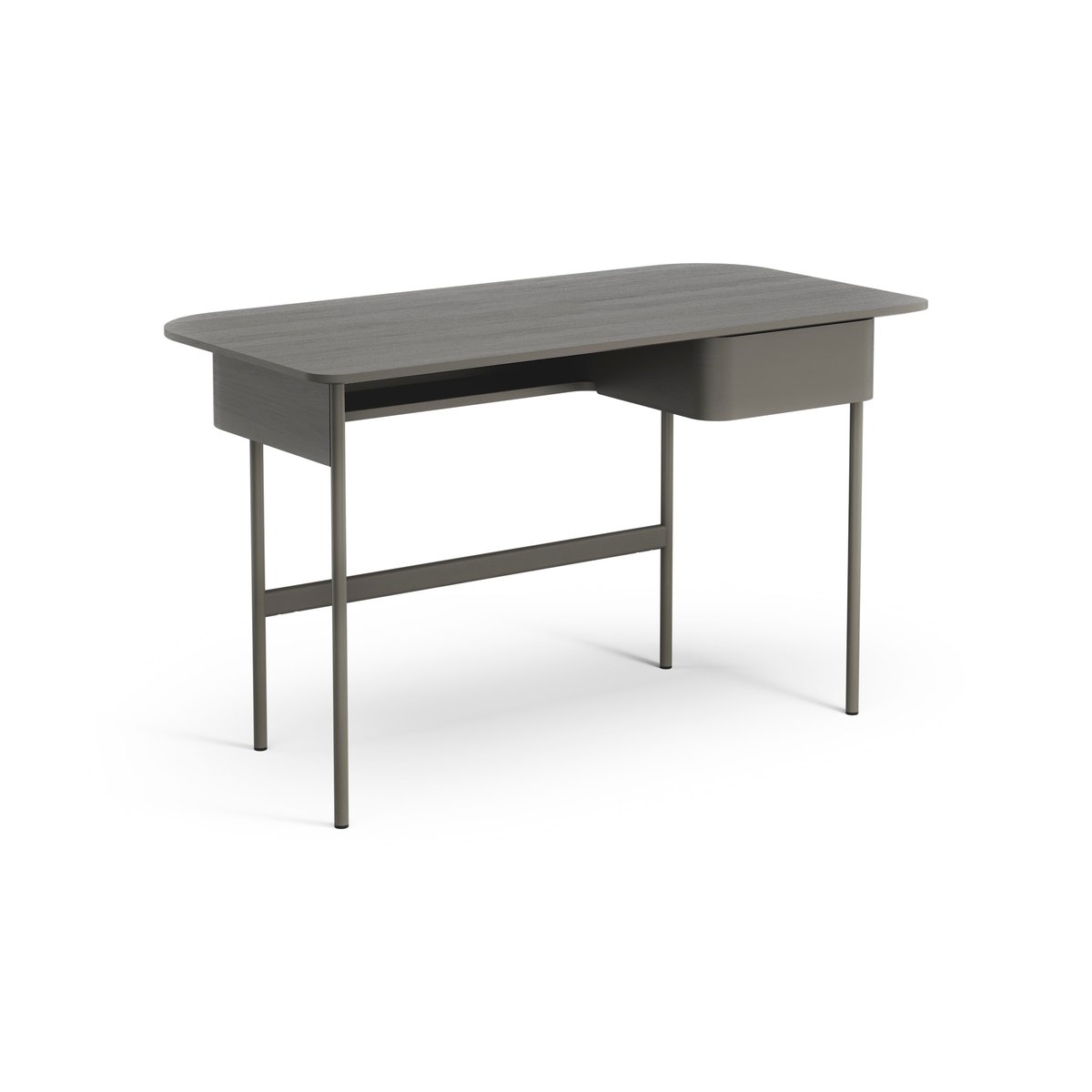 Swedese Luna desk with drawer Oak orkan grey