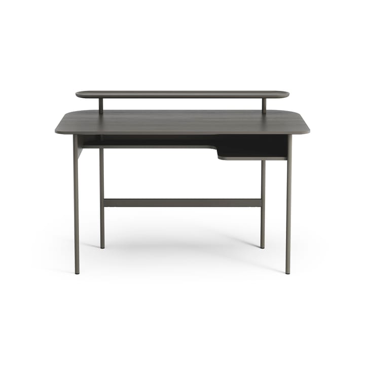 Luna desk with shelf, Oak orkan grey Swedese