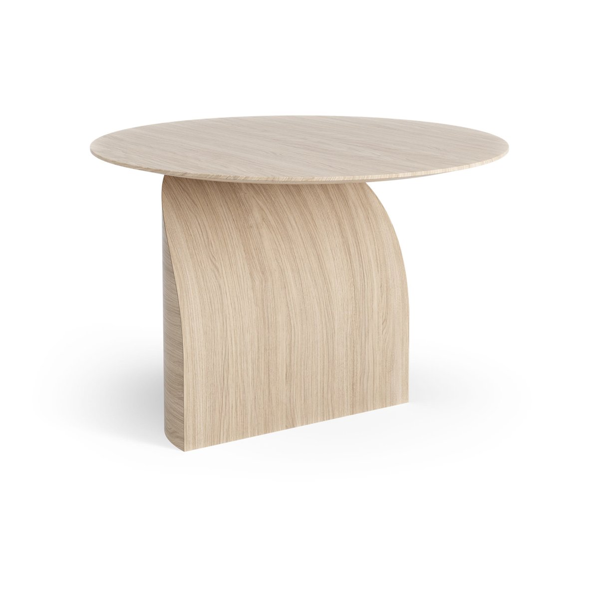 Swedese Savoa table H45 cm Oak white pigmented