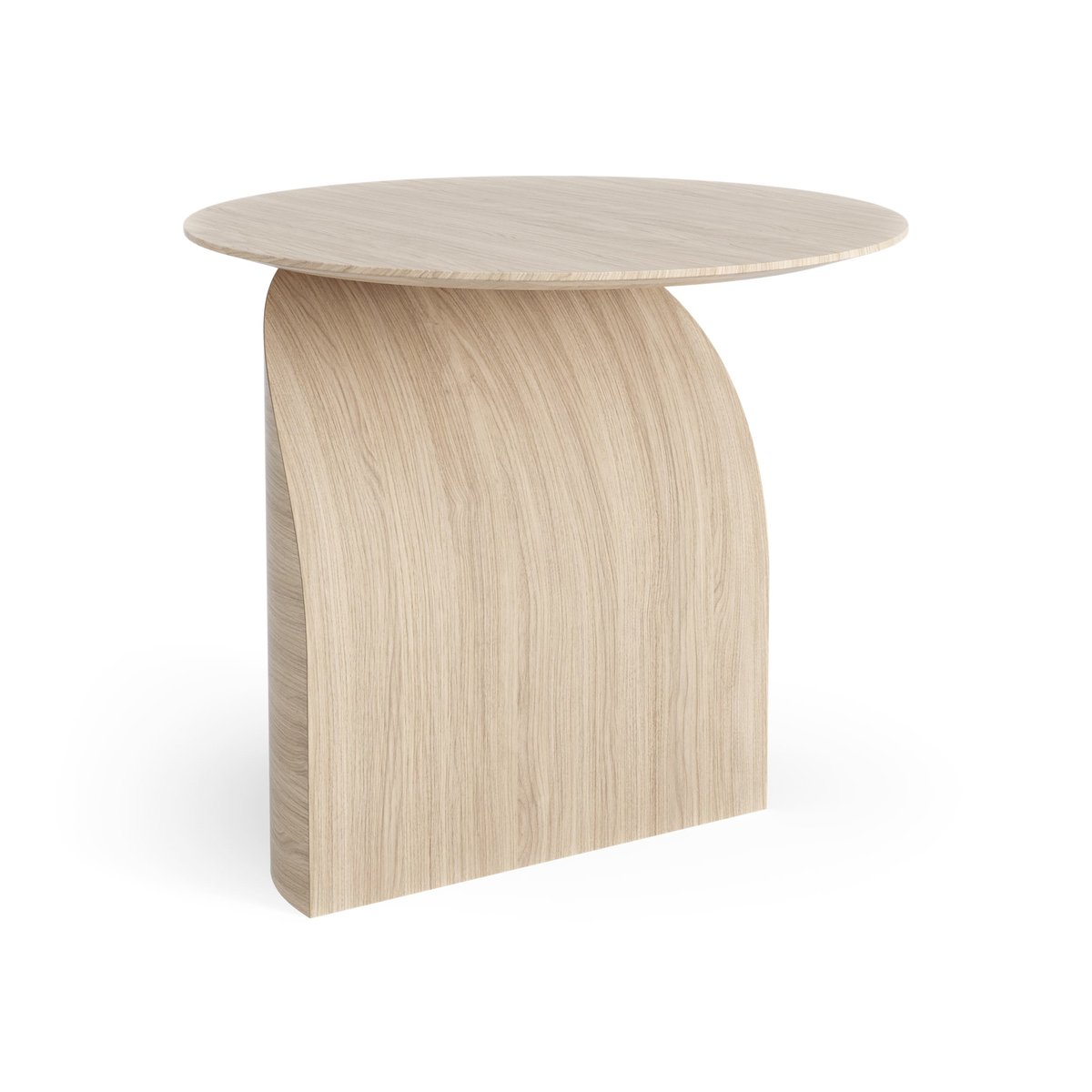 Swedese Savoa table H50 cm Oak white pigmented